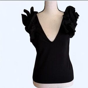 Ruffled Sleeve Blouse - Size S